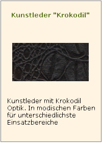 Kunstleder Krokodil